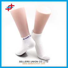 Ladies polyester plain white ankle socks